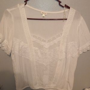 Beautiful white blouse with embroidery